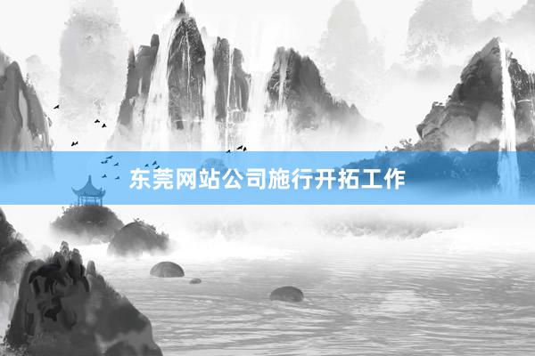 东莞网站公司施行开拓工作